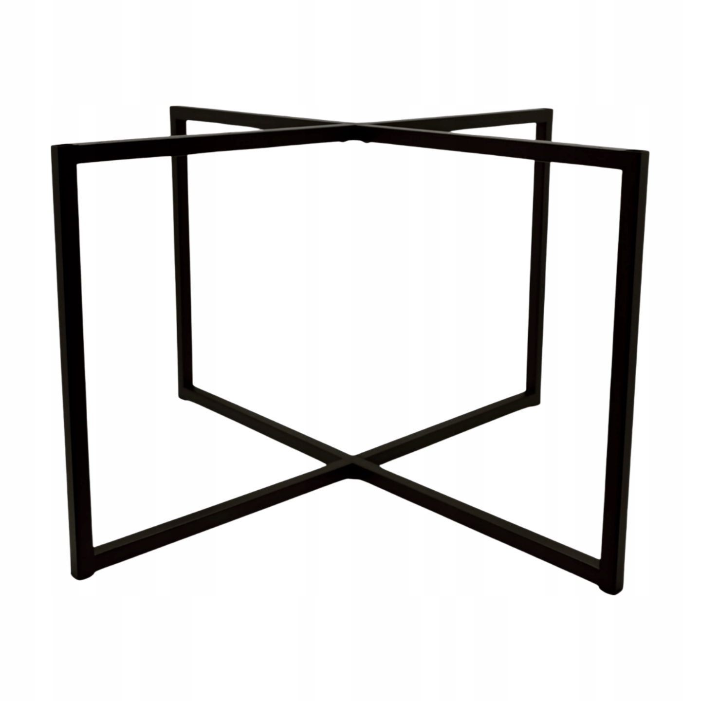 Rám X2 pro konferenční stolek 80 cm 46 cm, černý kov, loftová základna, deska
