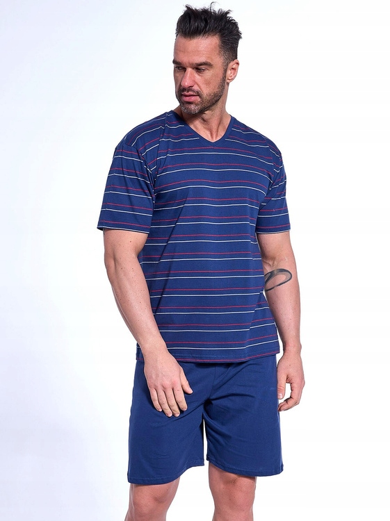 Cornette Pánské pyžamo Various 330/48 Krátký rukáv Kraťasy