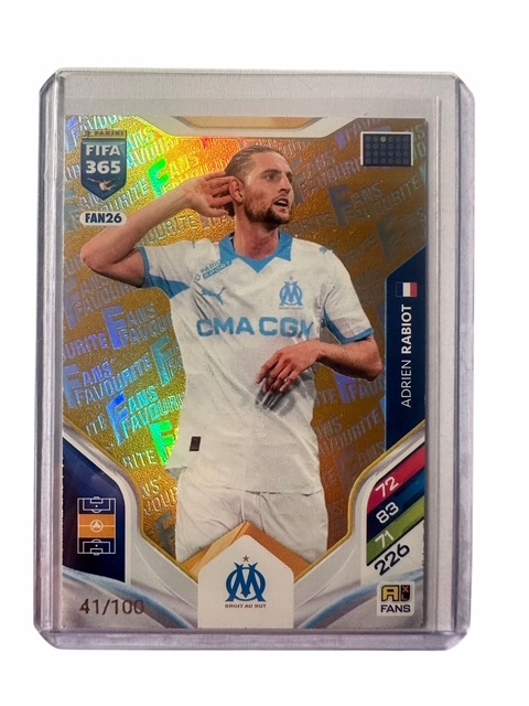Fifa 365 2026 Adrenalyn XL Panini Fans FAN26 Rabiot Orange 41/100