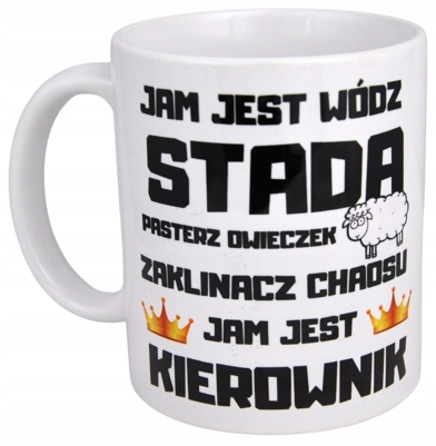 

Kubek Dla Kierownika Śmieszny Upominek