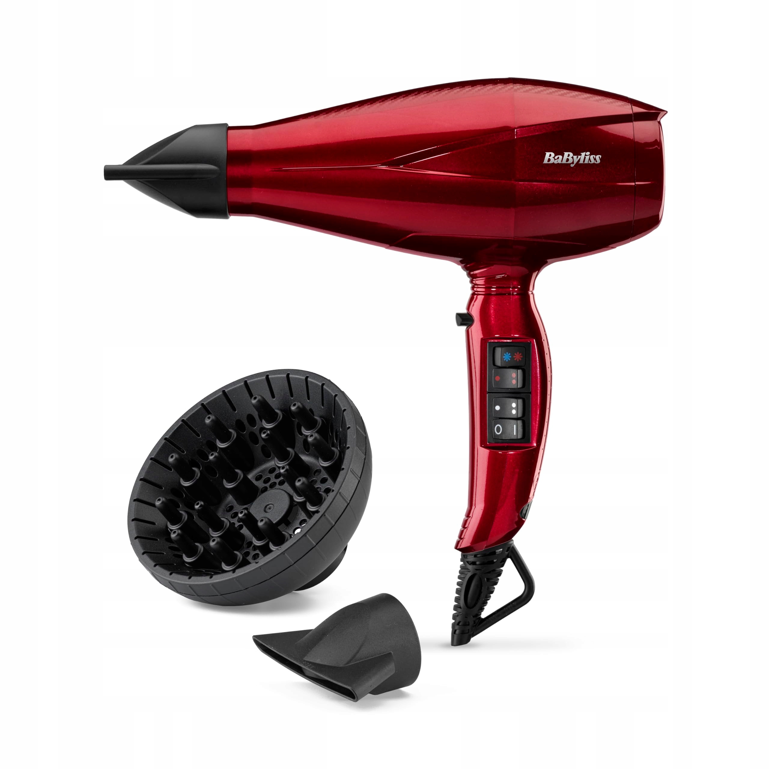 BaByliss Sušička vlasov 2200 W Iona Turbo Diffuzor Červená