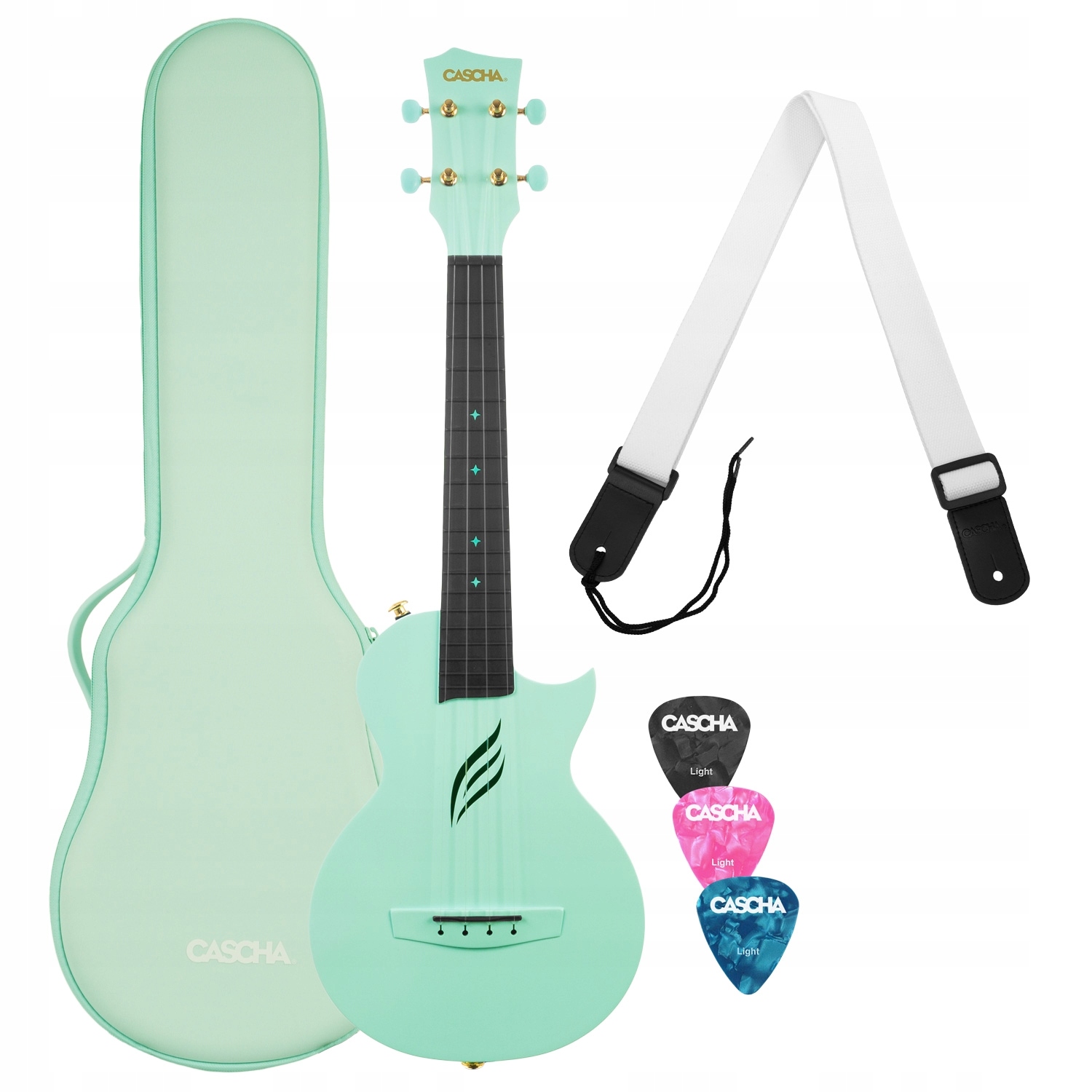 Ukulele koncertowe Cascha Carbon Fibre Mint