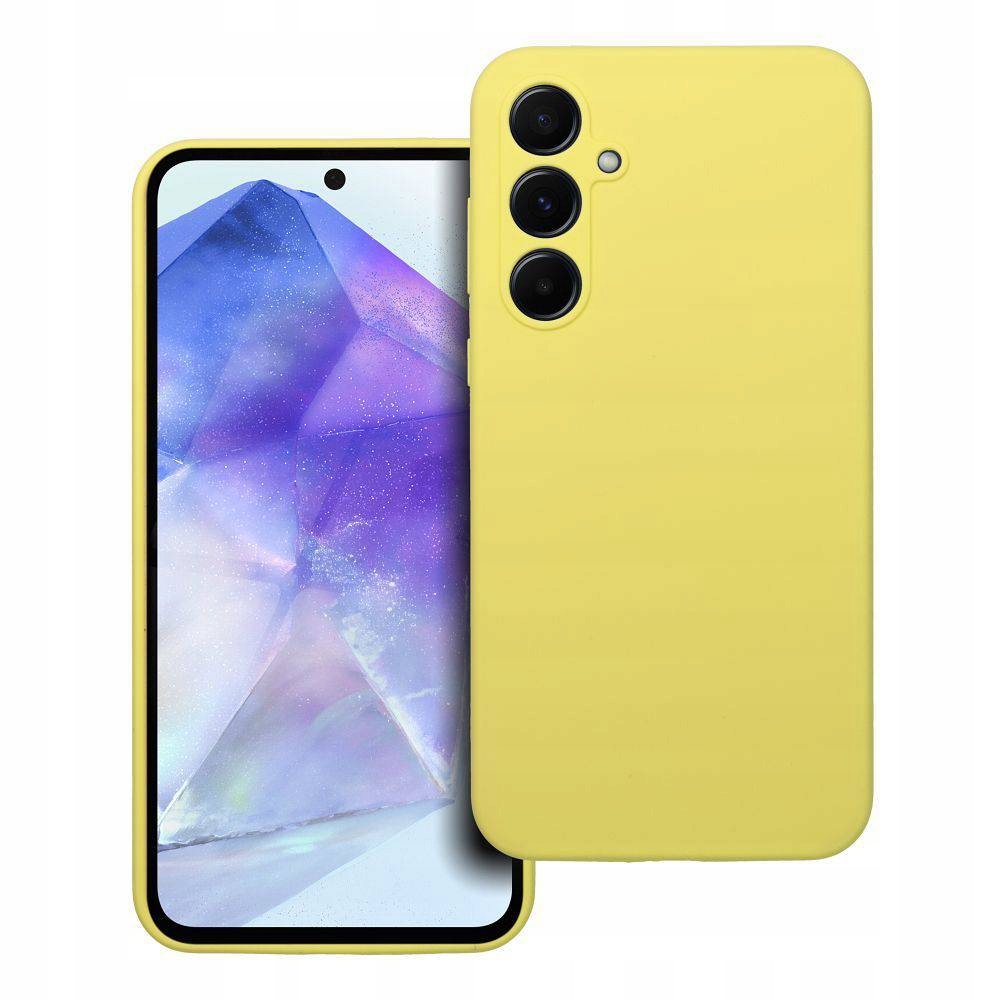 Etui Silicone 2Mm Do Samsung A55 5G Żółty