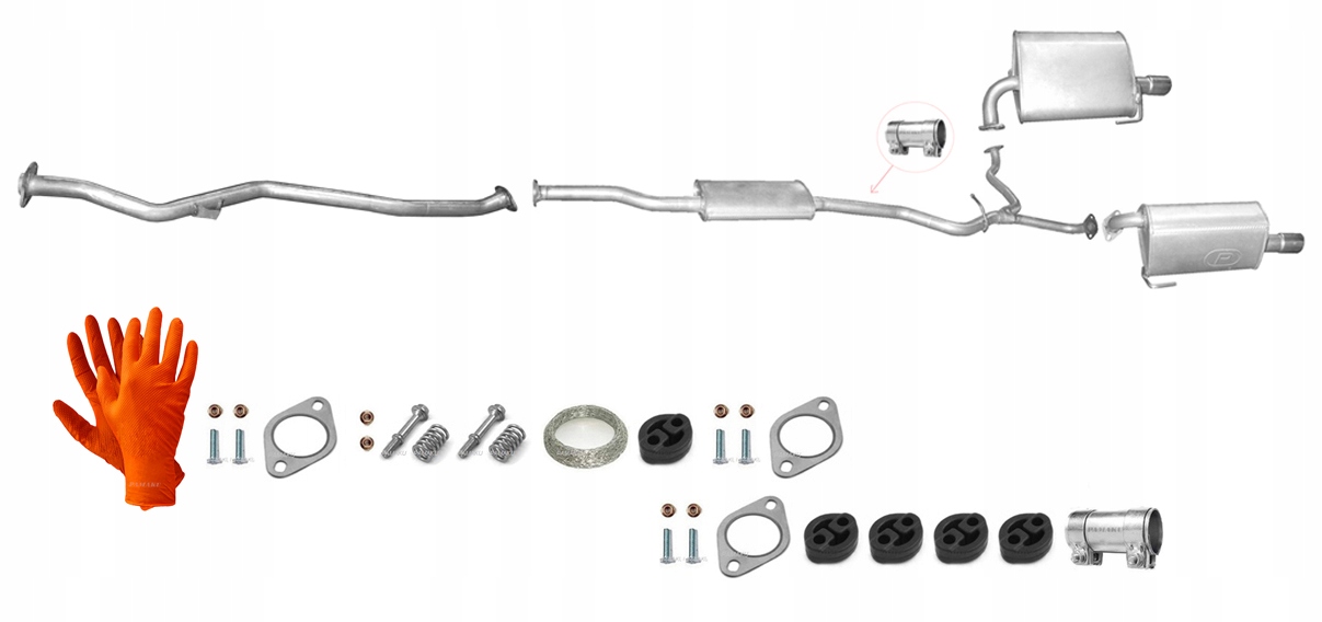 Subaru Outback 2.0 Boxer Diesel 147 kW (od roku 2008) Výfukový Systém