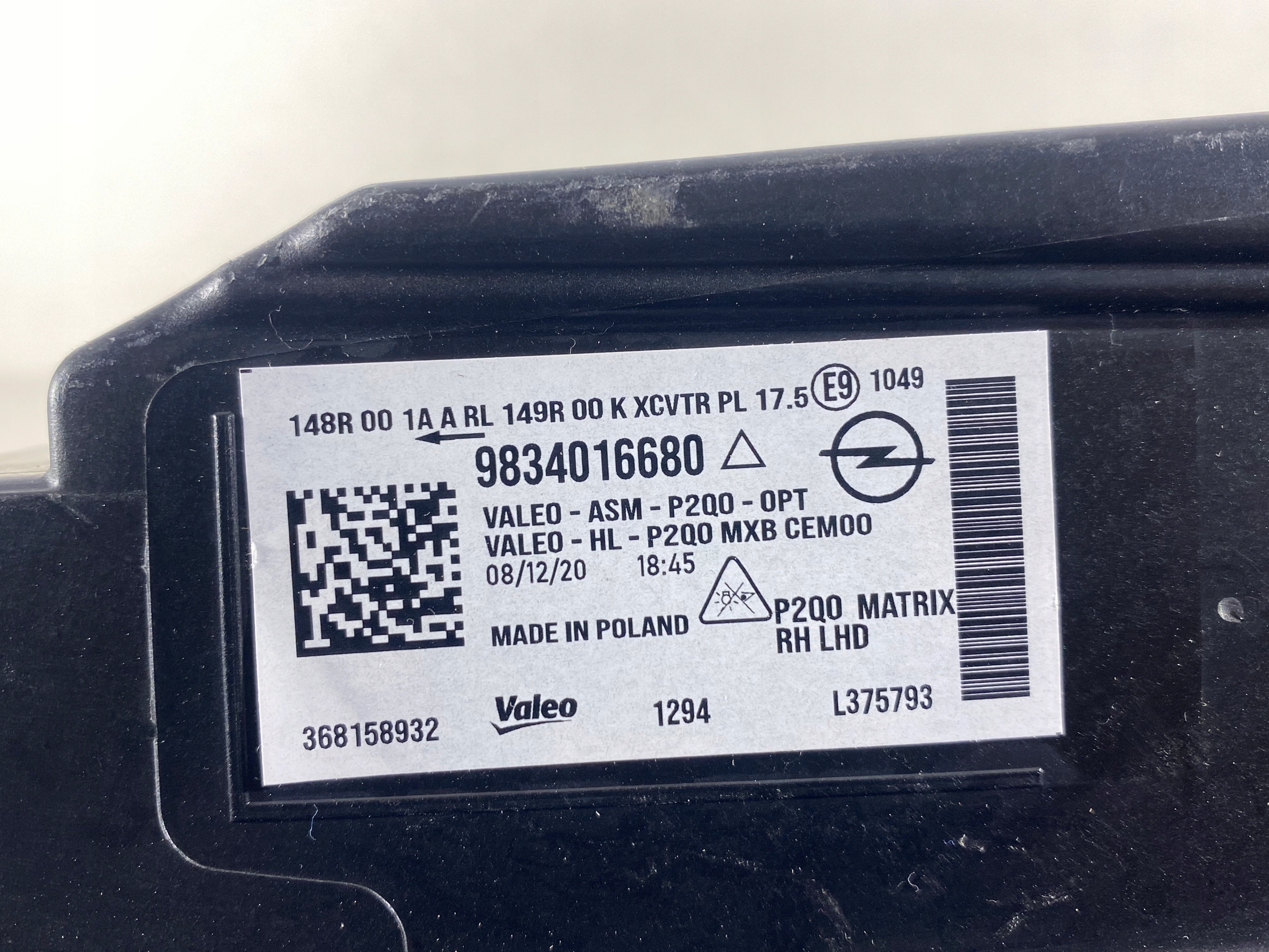 OPEL MOKKA FULL LED LAMPA LEWA PRAWA PRZÓD - NOWE Wersja Europejska