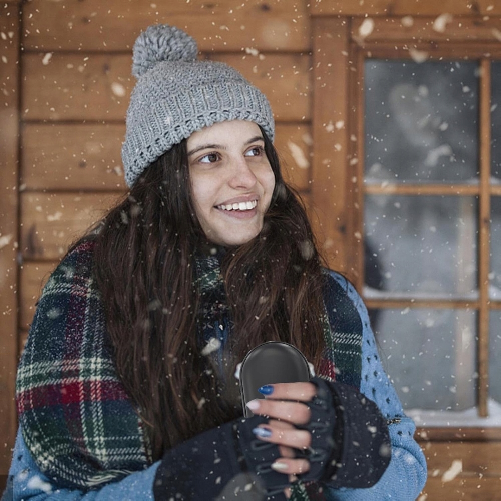 ELEKTRYCZNY OGRZEWACZ DO RĄK POWER BANK 2W1 USB PODGRZEWACZ DŁONI CZARNY Rodzaj brak informacji