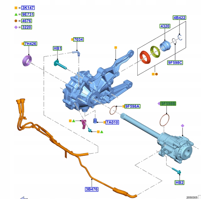 ORING WAŁKA NAPĘDOWEGO OSI PRZEDNIEJ EXPLORER 20- Typ samochodu 4x4/SUV Samochody osobowe