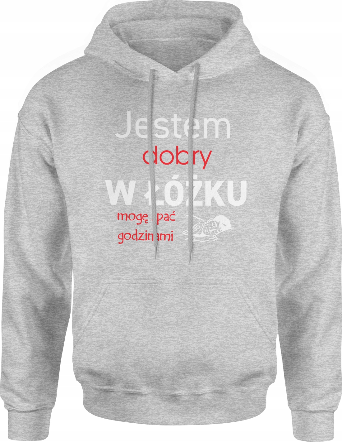 

Bluza Z Nadrukiem Męska Śmieszna Kapturem Rozm XL