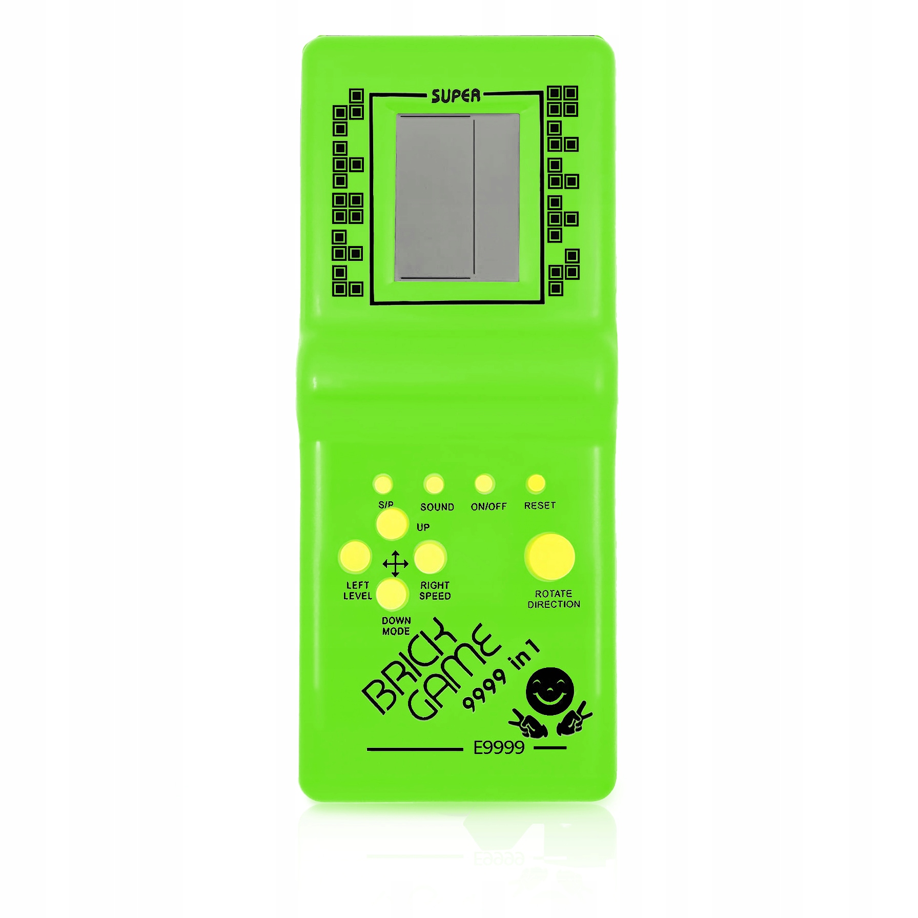 Tetris Gra Elektroniczna Konsola Kieszonkowa Retro Brick Game Zielona