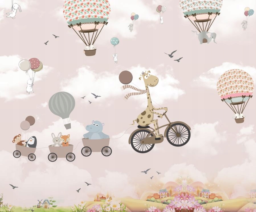 Fototapeta Růžová Zoo 300 x 250 cm struktura 350 g