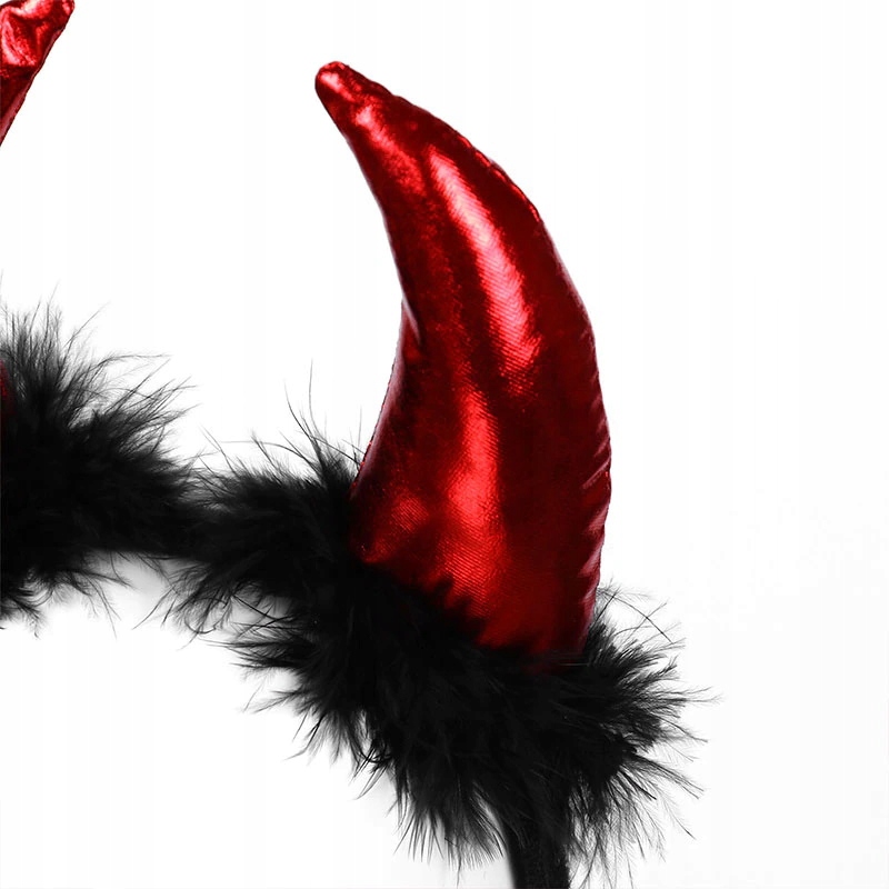 Strój Diabełek diabeł rogi maska Halloween opaska kostium bal karnawałowy Marka inna