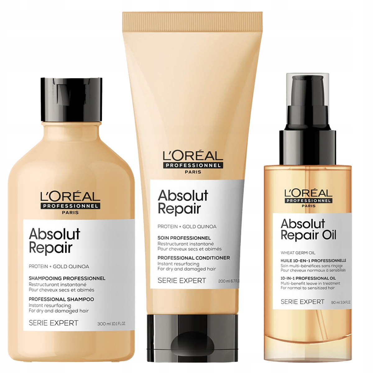 Loreal Absolut Repair sada pro obnovu vlasů šampon sérum kondicionér