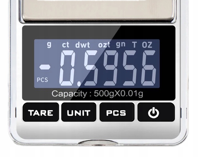 Přesná Digitální Klenotnická Váha 500 g 0,01 g LCD