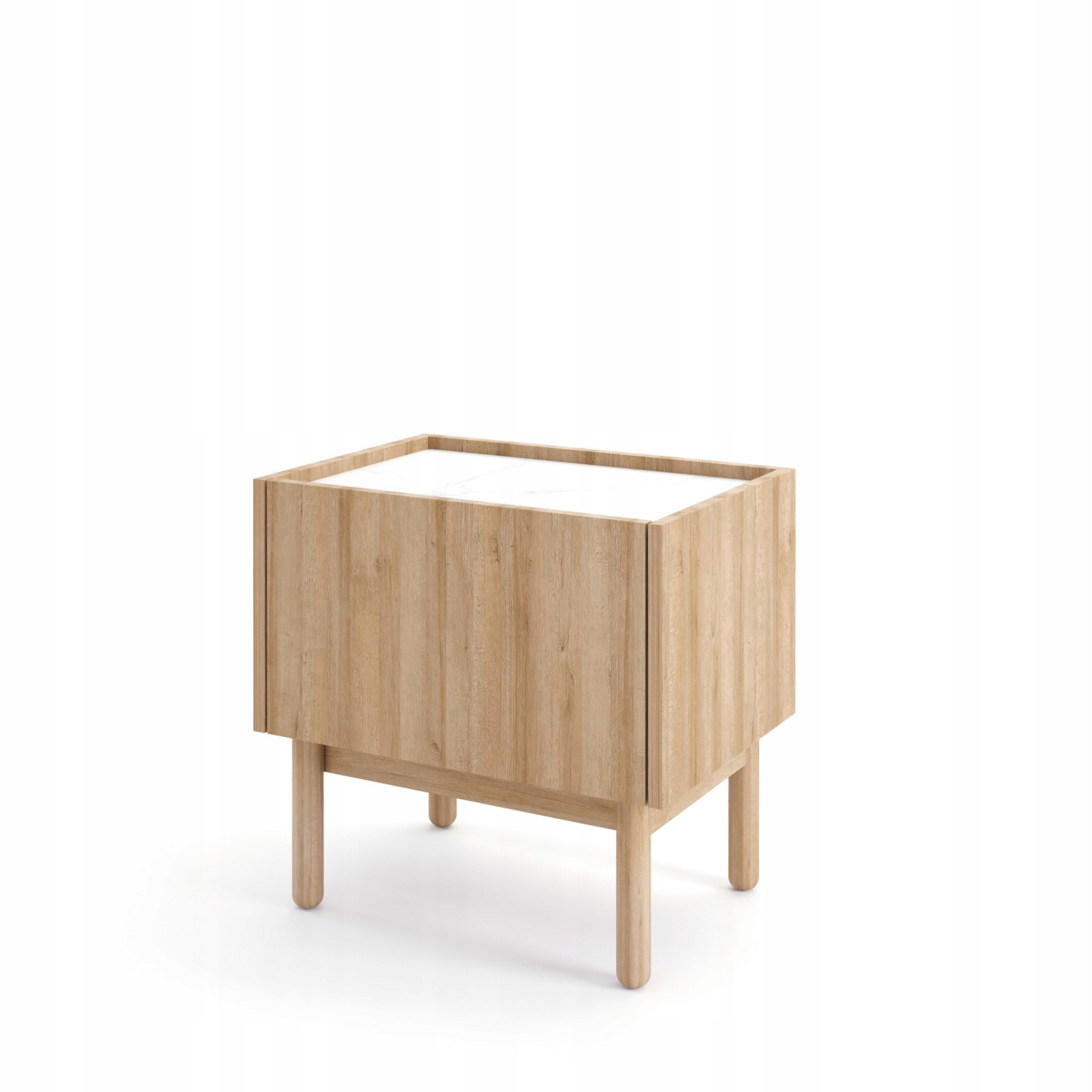 Noční Stolek Bologna 50 cm Noční stolek do ložnice Dub Riviera