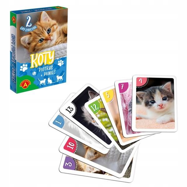 Karty Piotruś Pamięć Koty Gra Karciana 2782 Alexander Nazwa ALE2782
