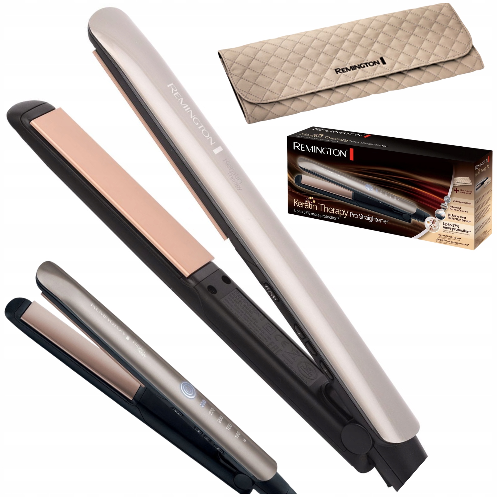 Prostownica Do Włosów Remington Keratin Therapy Pro S8590 Jonizacja LCD-Zdjęcie-0