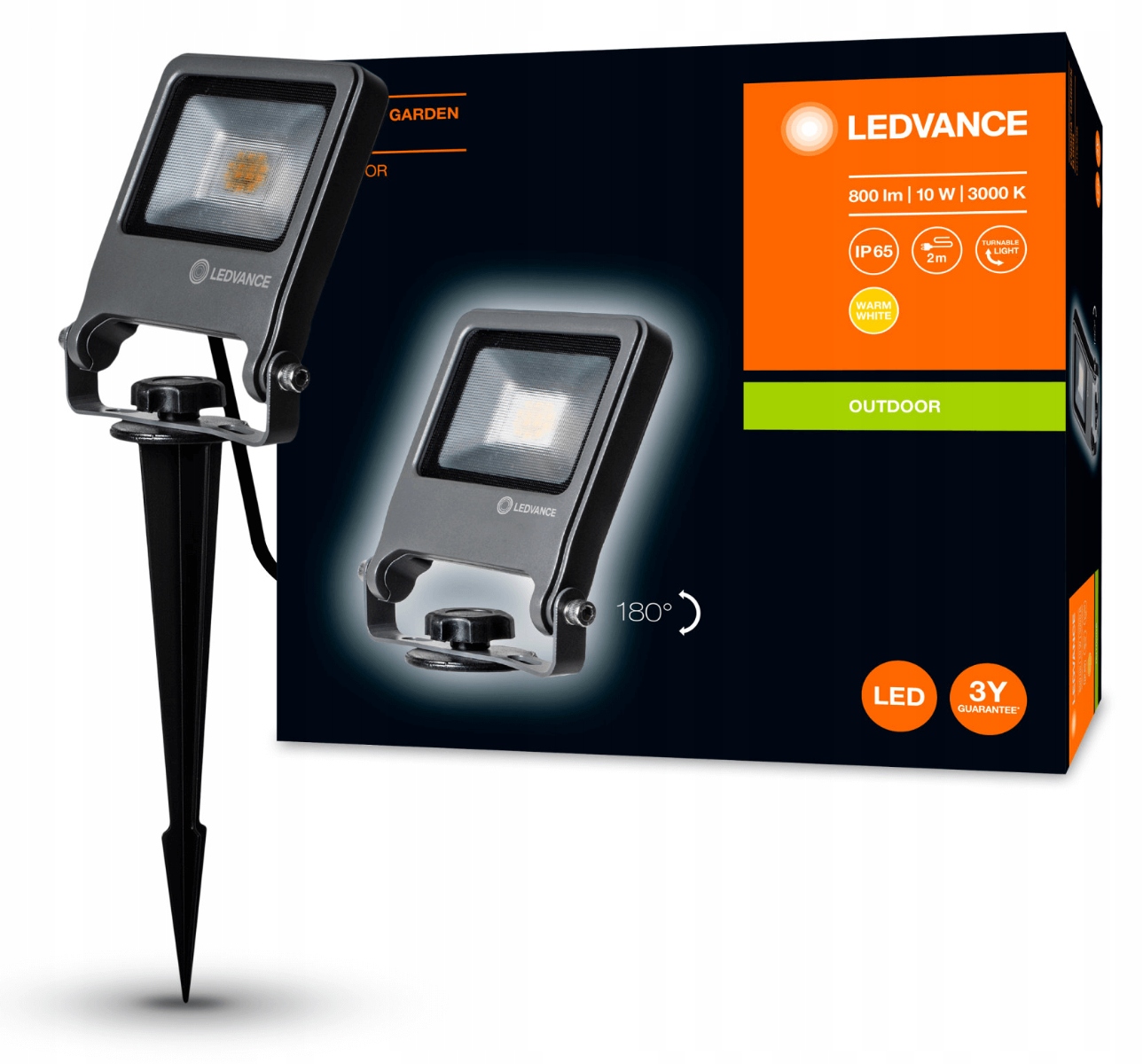 

Naświetlacz Led Halogen Wbijany 10W IP65 Ledvance