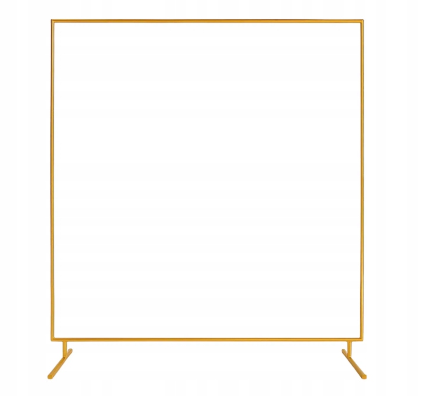 Kovový Rám 2M Zlatý Čtverec Dekorace Pozadí Svatba Svaté Přijímání Balóny Stojan