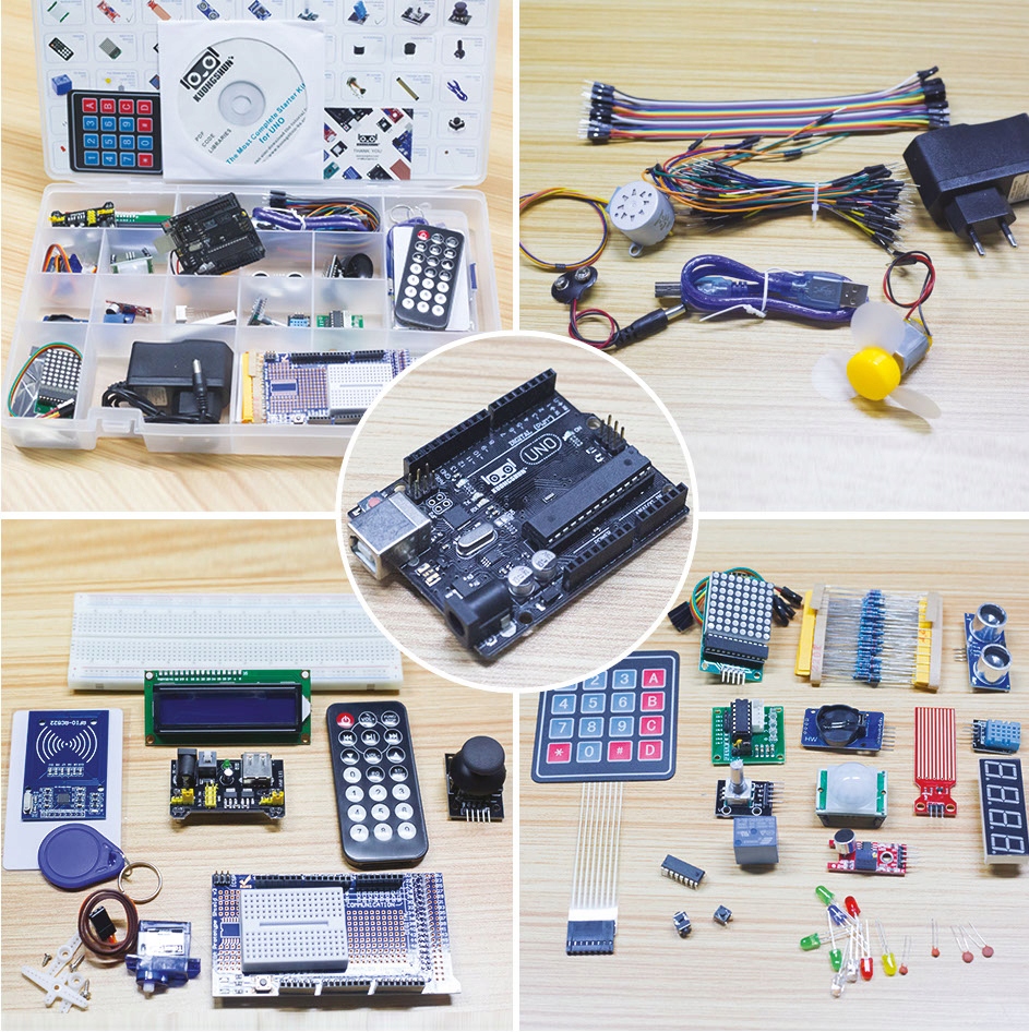 Arduino UNO R3 Zestaw Startowy 200w1 Starter Kit Czujniki LCD RFID DIY