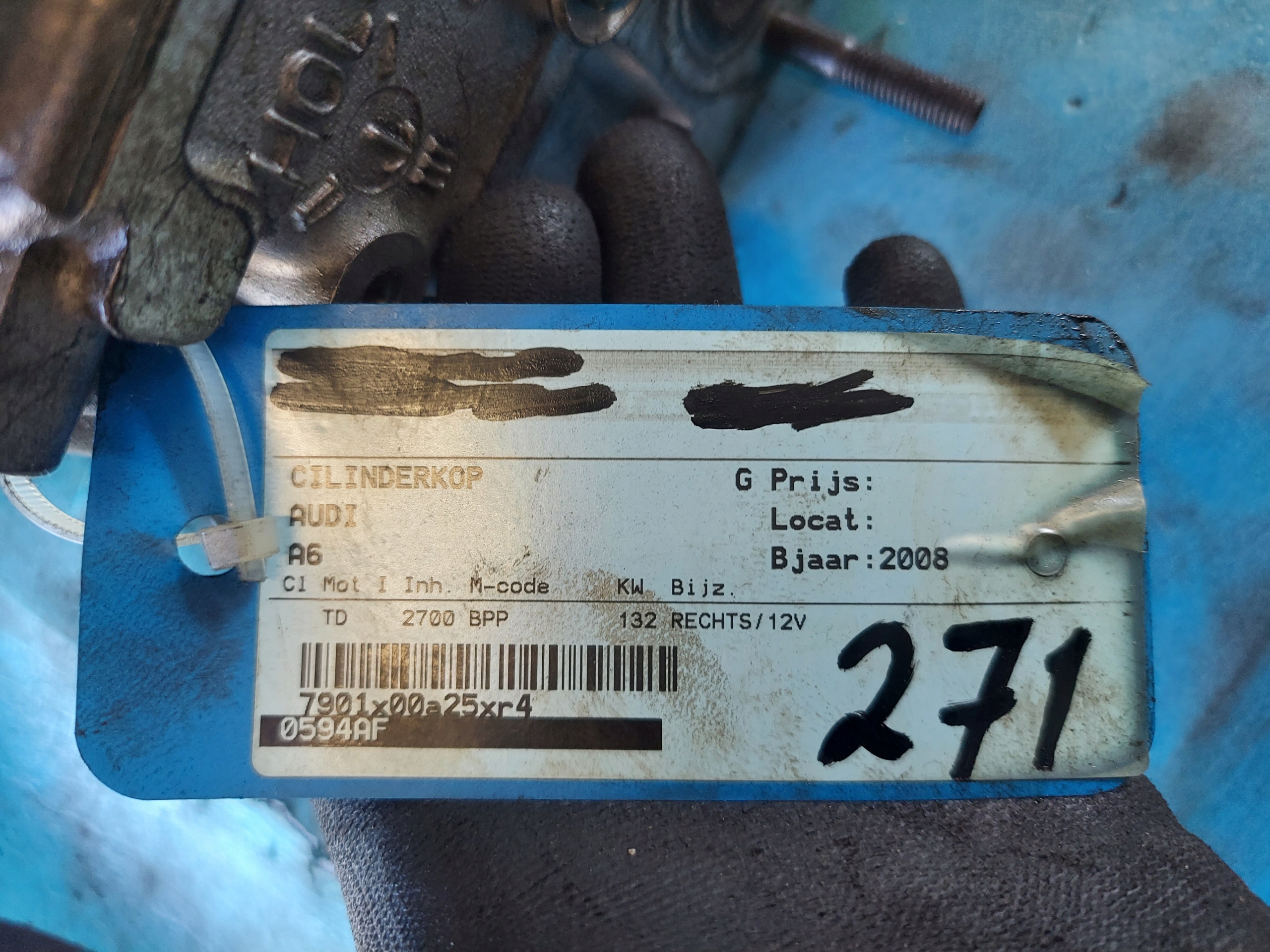 glava A6 C6 2008 R 2.7 TDI BPP