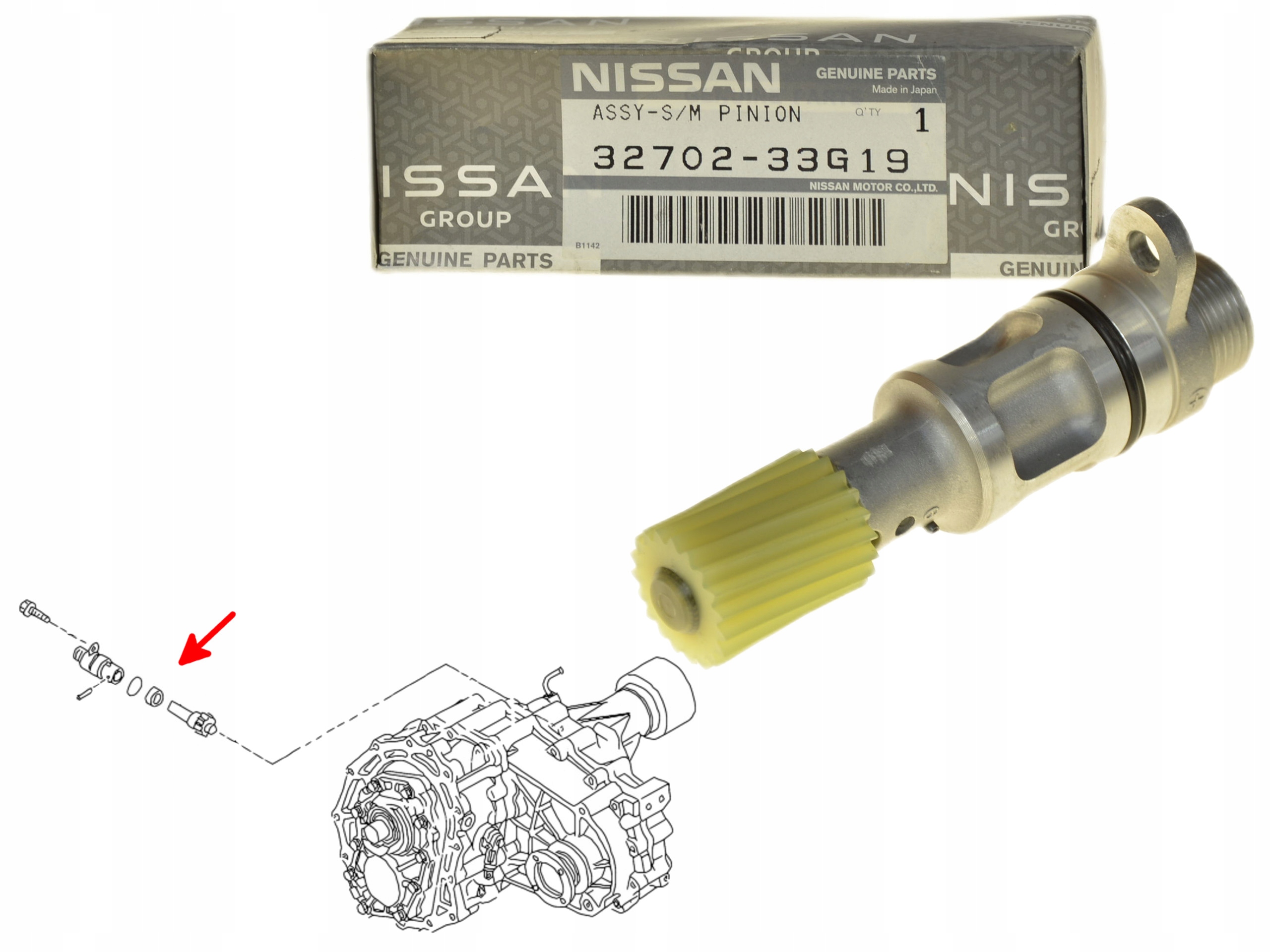 Impulsátor Snímač Rychlosti 32702-33G19 Oe Nissan King Cab Hlídka Terrano