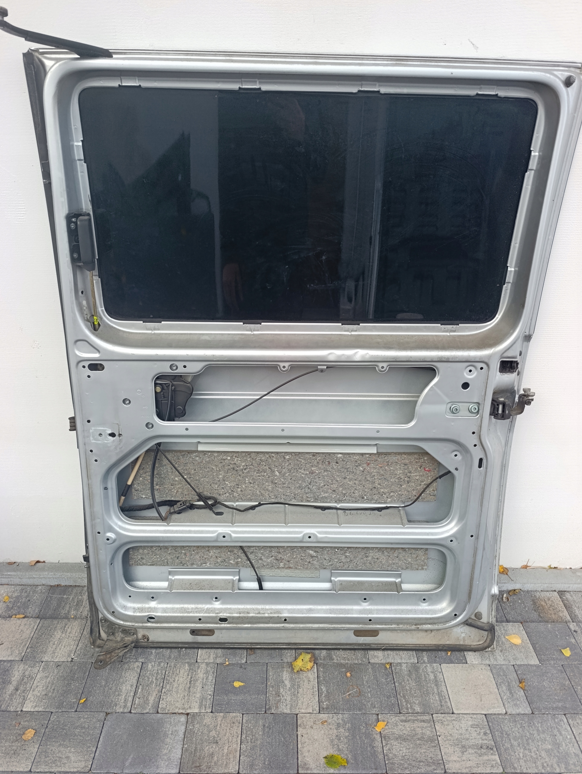 door sliding VW T5 T5 lift side right silver LA7W