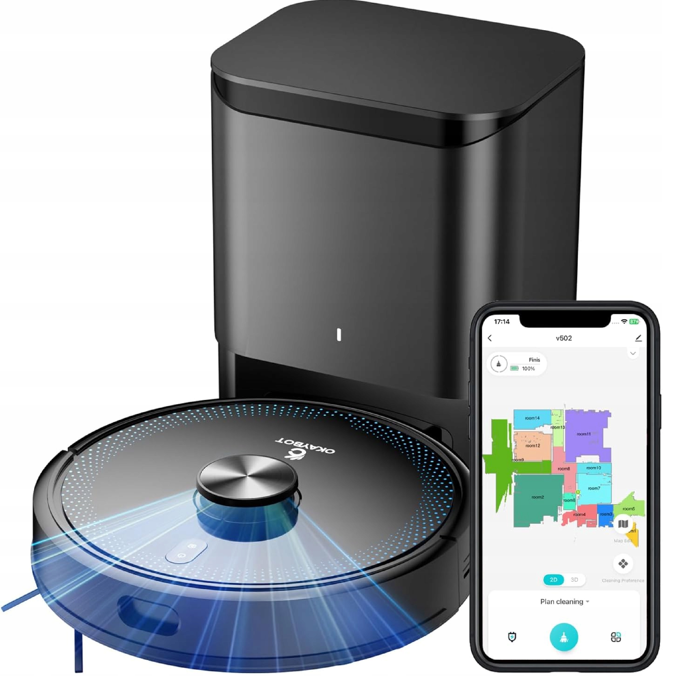 Uklízecí robot Okaybot V2 uklízecí robot mopující laserová navigace