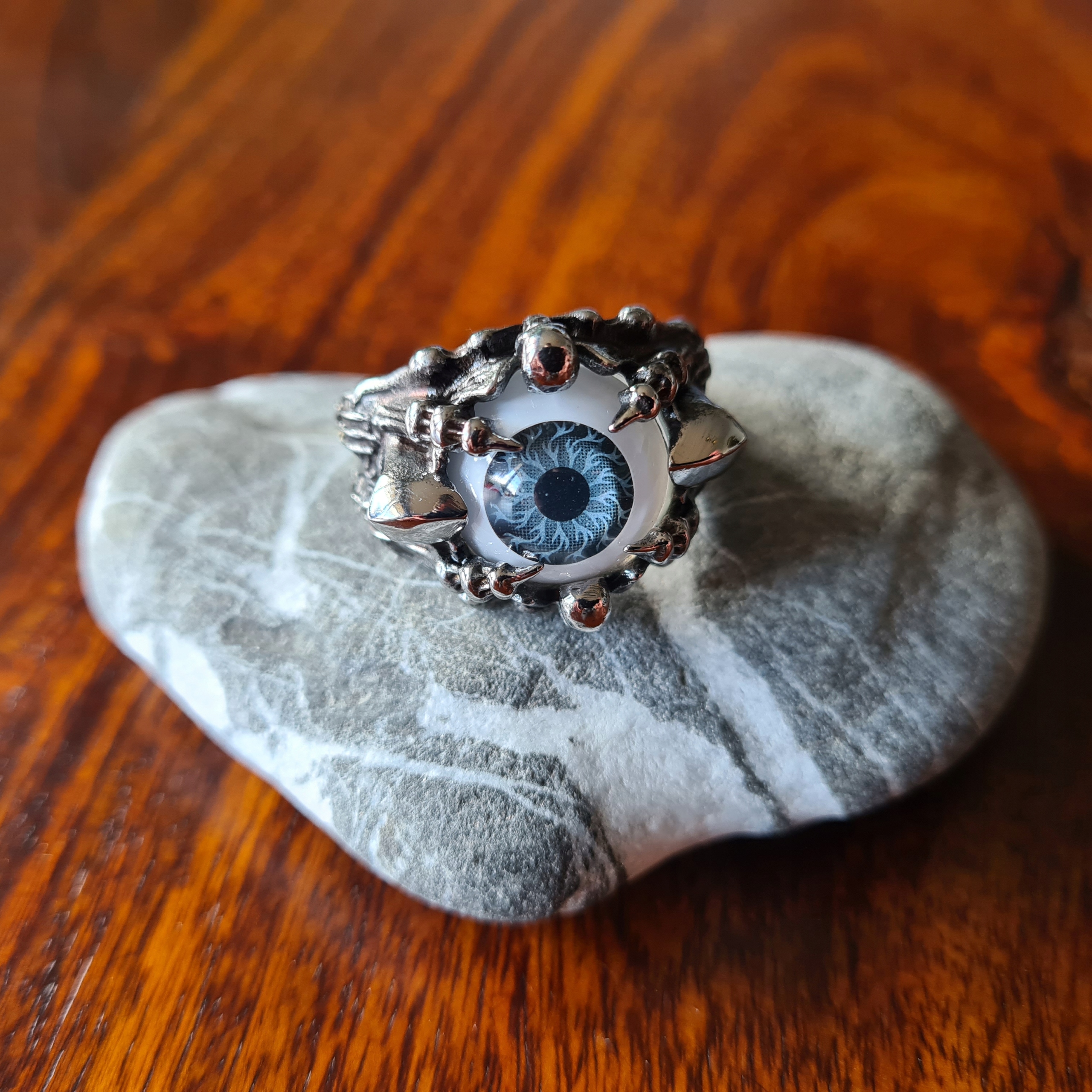 SREBRNY SYGNET OKO PROROKA EVIL EYE PIERŚCIEŃ PIERŚCIONEK R22 Marka Inna marka