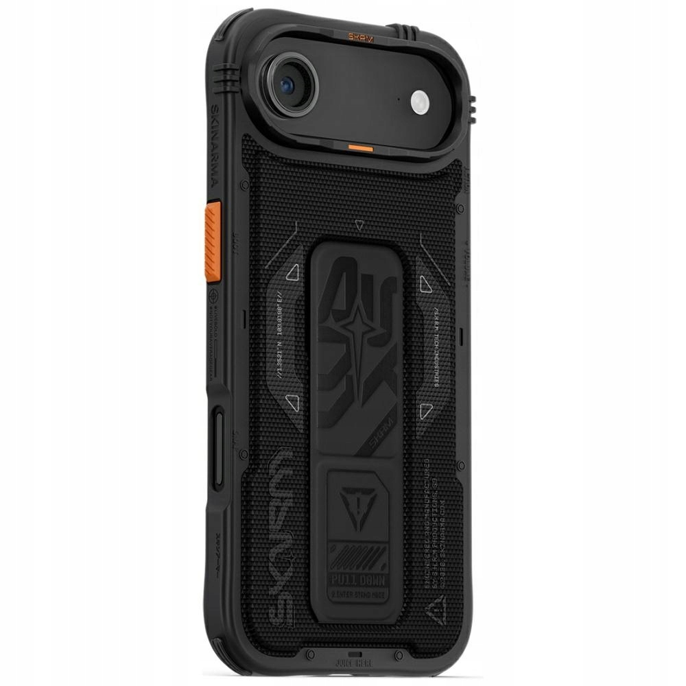 Magnetické nabíjecí pouzdro Pouzdro Phantom pro iPhone Air s stojánkem, černé