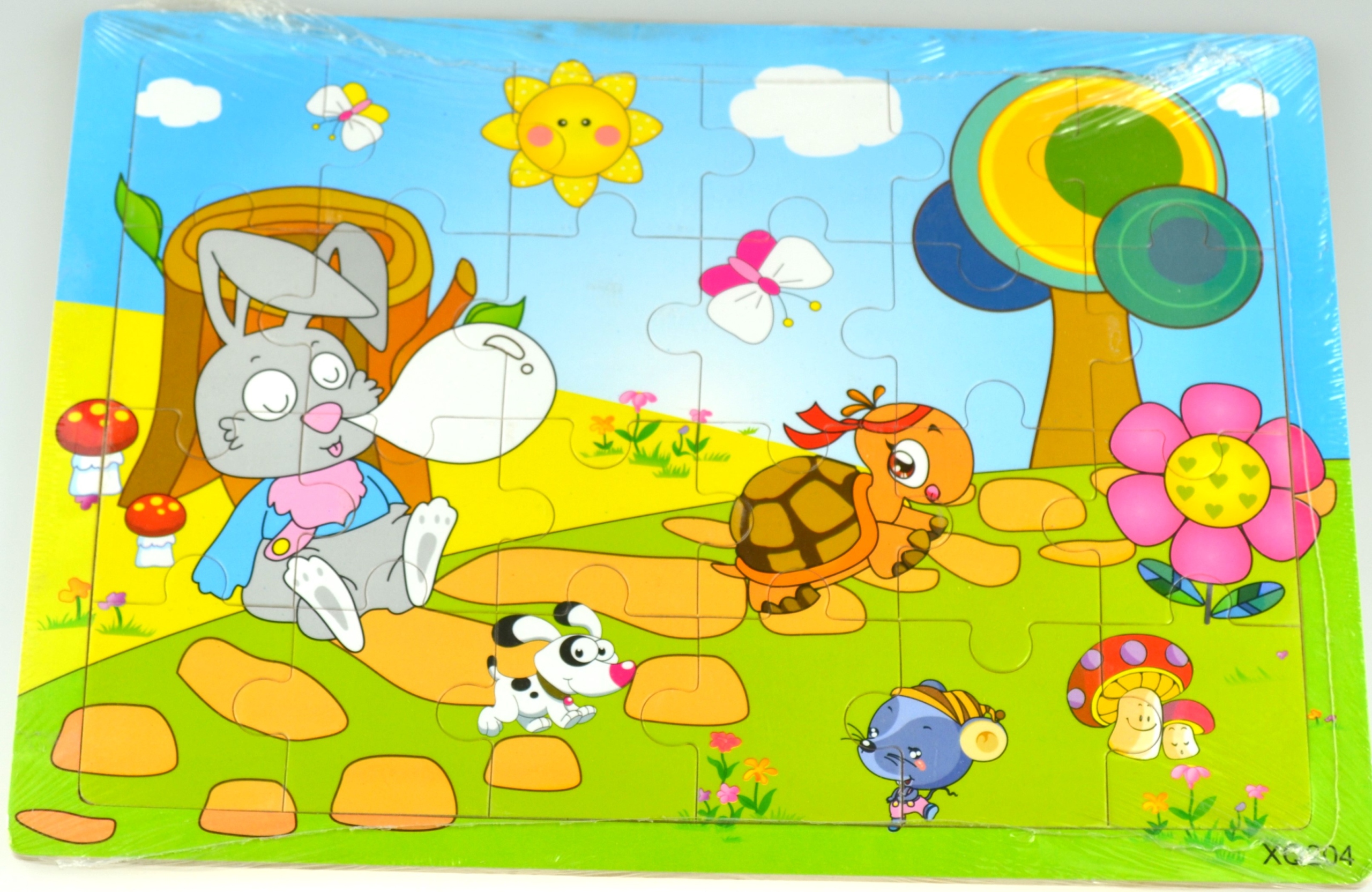 

Edukacyjne Puzzle Drewniane 24 Elementów Zwierzaki
