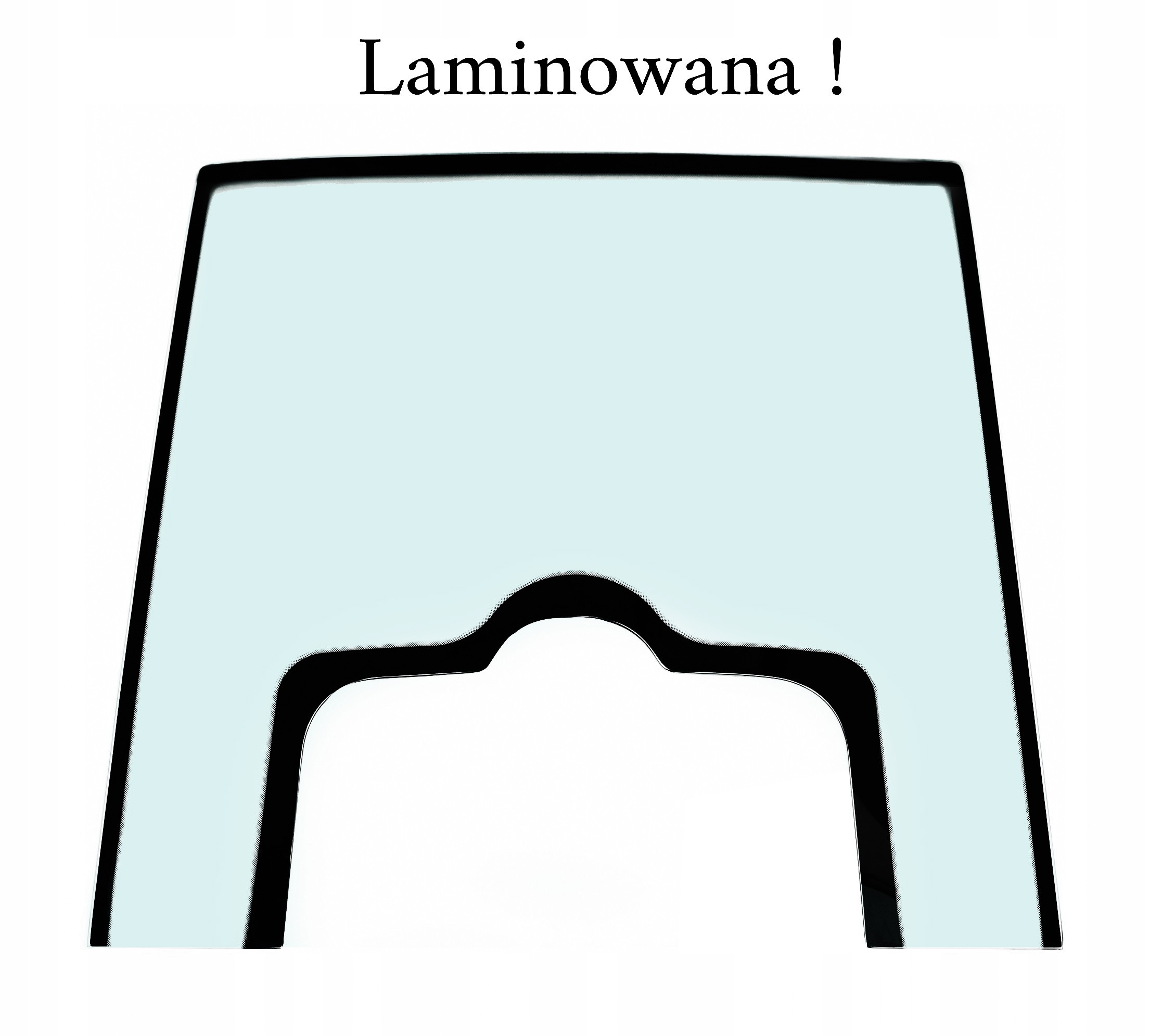 SZYBA PRZÓD GÓRNA VOLVO BL71 11200910 LAMINOWANA