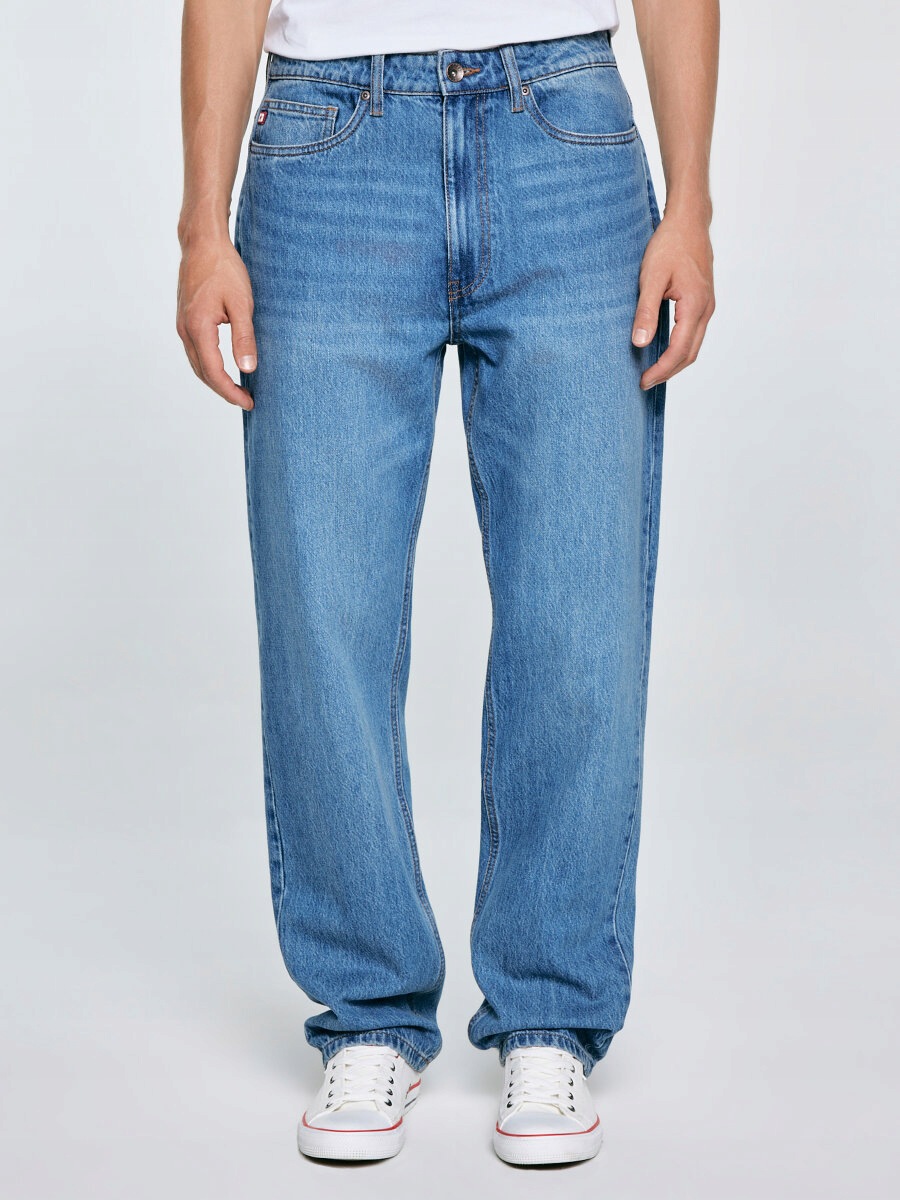 Big Star Jeansy męskie loose niebieskie Zack 324 W36 L32
