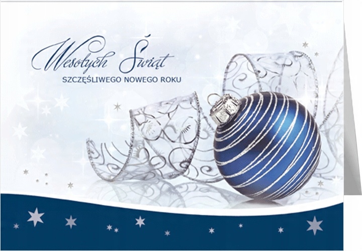 

Kartki świąteczne składane bez życzeń KBT155
