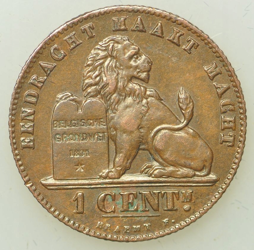 Belgia - 1 centym 1907