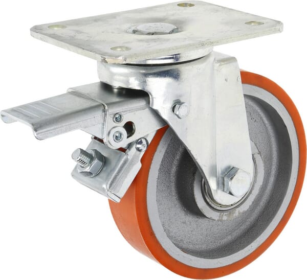 Otočné kolečko Pu Ø 150 x 40 mm s brzdou, nosnost 400 kg Ro-Carr WH700P150