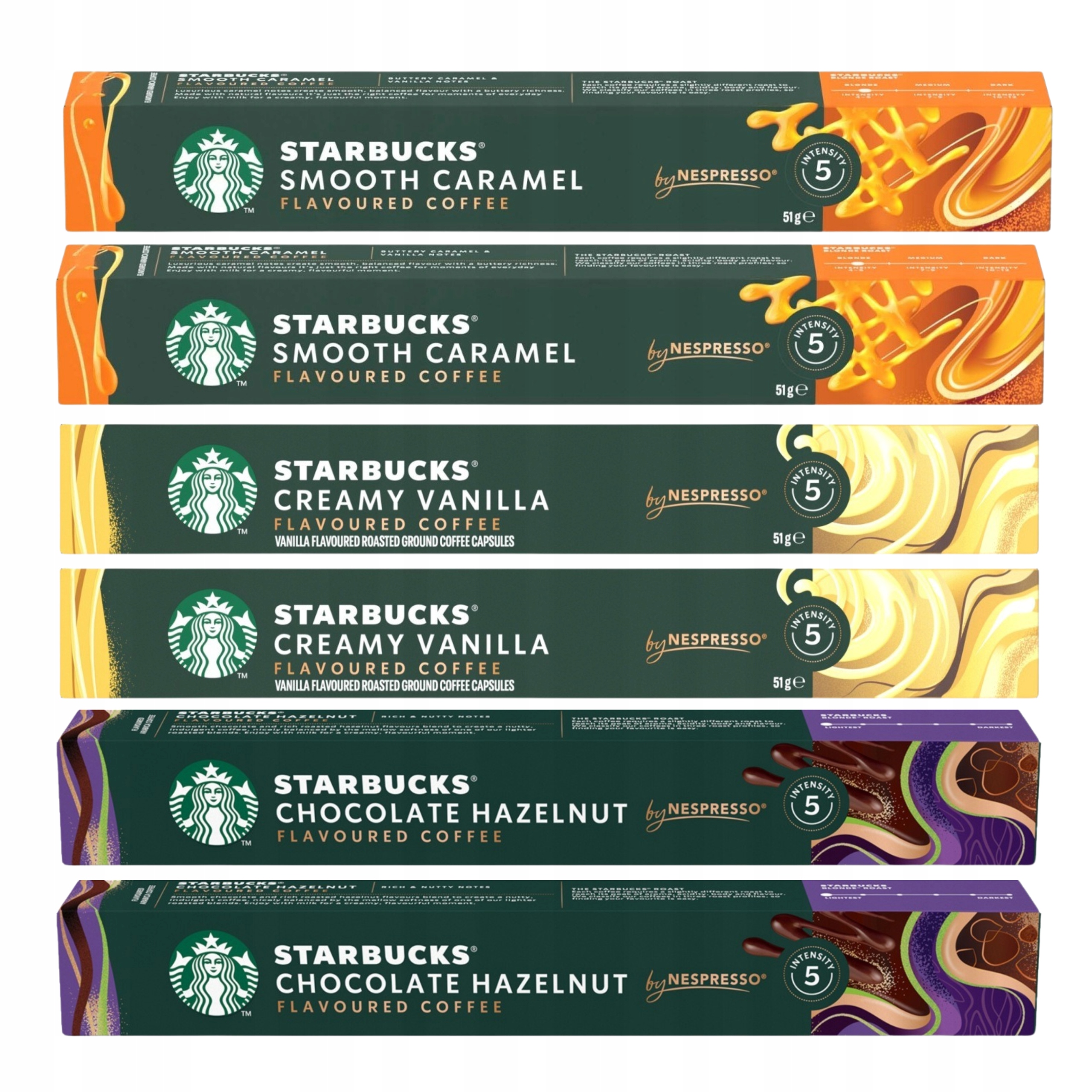 Kapsułki do Nespresso Starbucks MIX 6 Sztuk