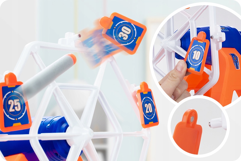 TARCZA ELEKTRONICZNA STRZELNICA DO NERF + PISTOLET Kod producenta ZAB12DM