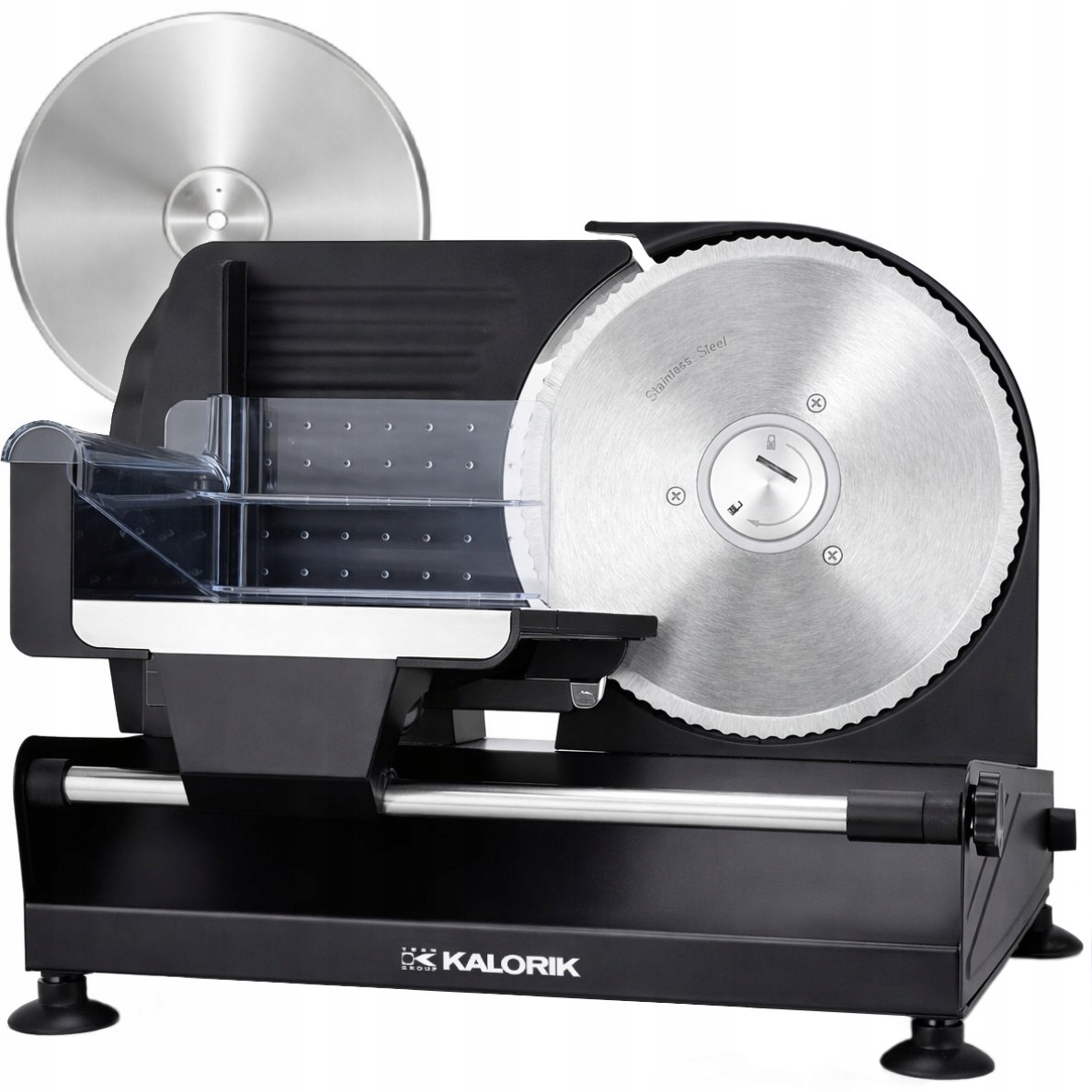 Krajalnica Elektryczna Metalowa Czarna Wymienne Duże Ostrza 22CM XXL