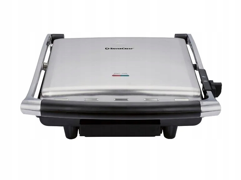 Panini grill elektryczny SilverCrest Spm 2000 E2 srebrny 2000 W