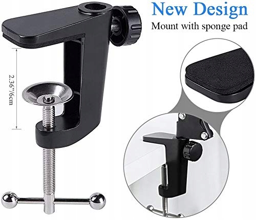 HAUEA Regulowany Stojak Mikrofonowy Kompatybilny Z Blue Yeti — miniatura 5