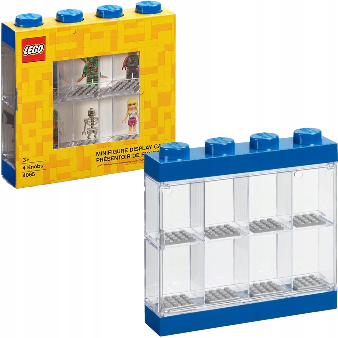 4065 Lego Modrá vitrína pro 8 minifigurek