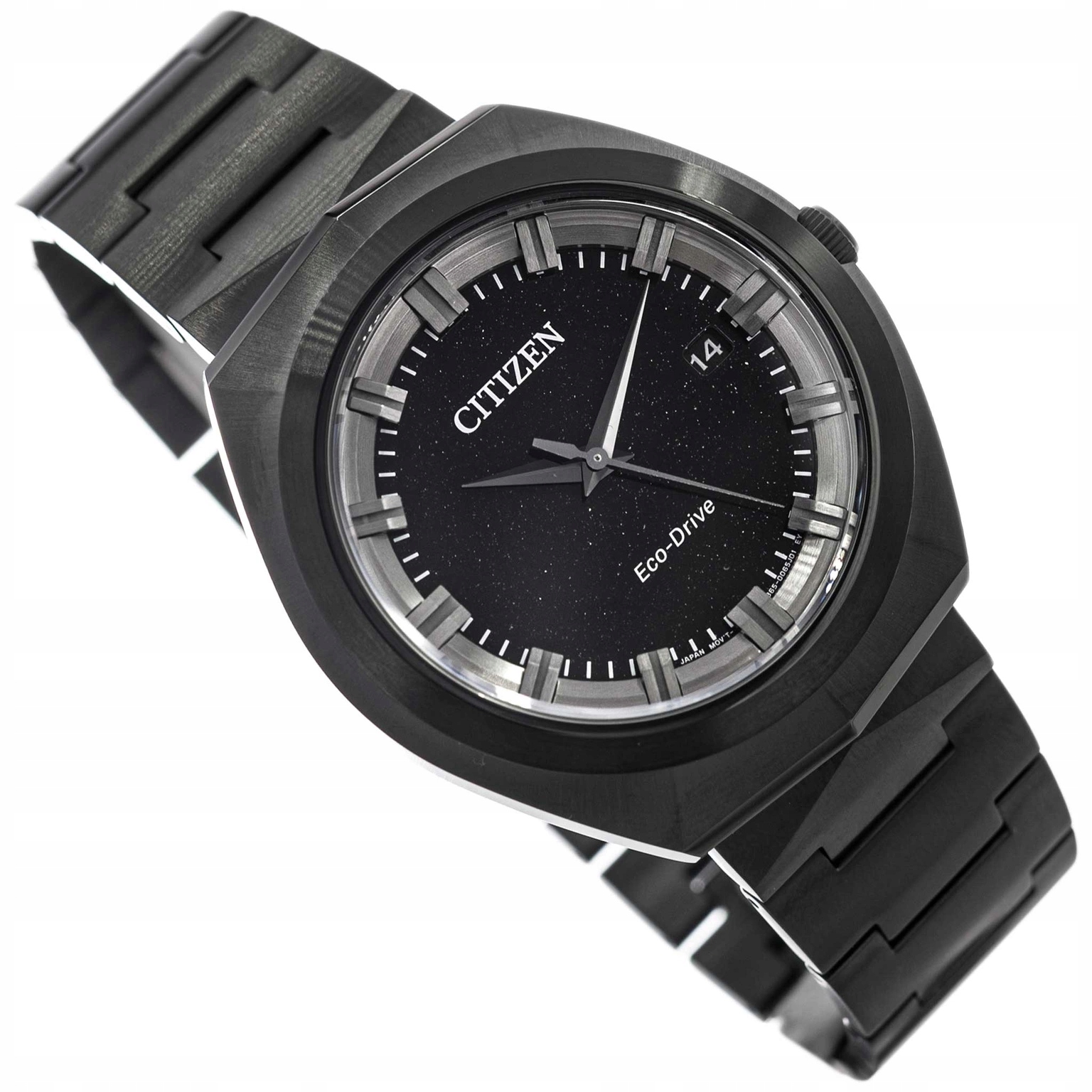 Pánské Hodinky Citizen BN1015-52E Eco-drive 365 Černé S Datovým Náramkem