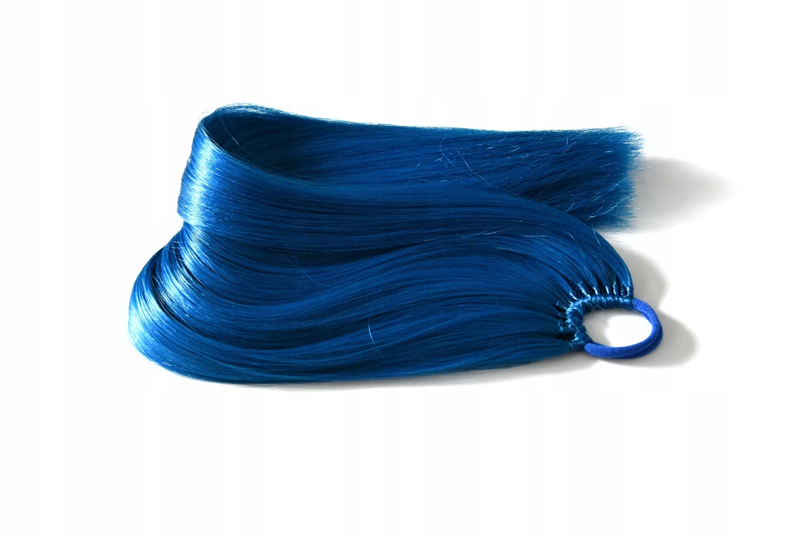 Culík na gumičce, prodloužení culíku tmavě modrá L 120g