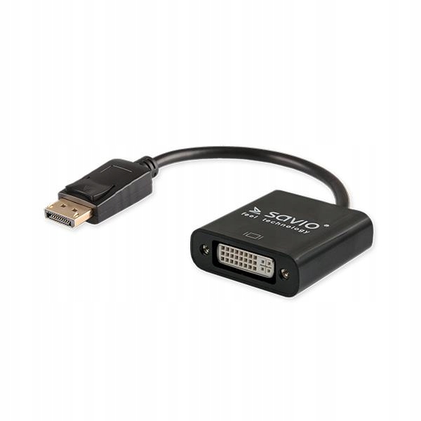 Adapter DP - VGA Elmak Savio CL-90/B czarny