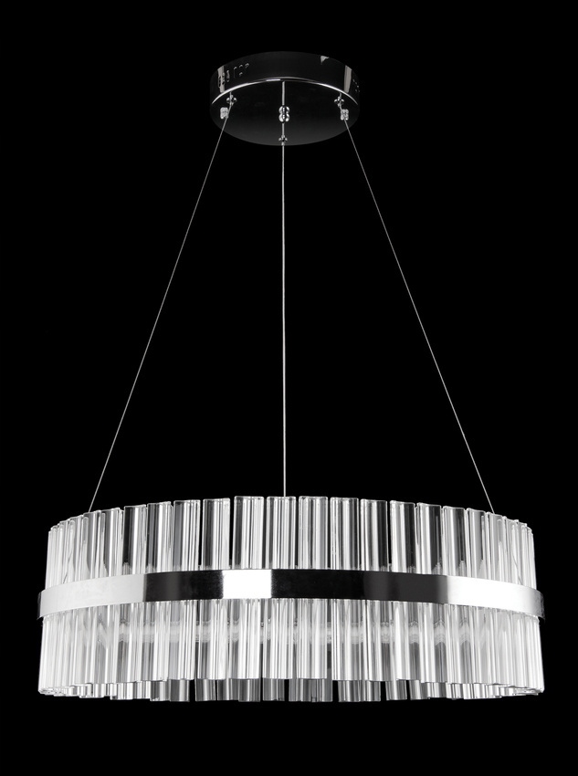 Závěsná, nádherná lampa z krystalů W-e 1694/37W glamour do jídelny