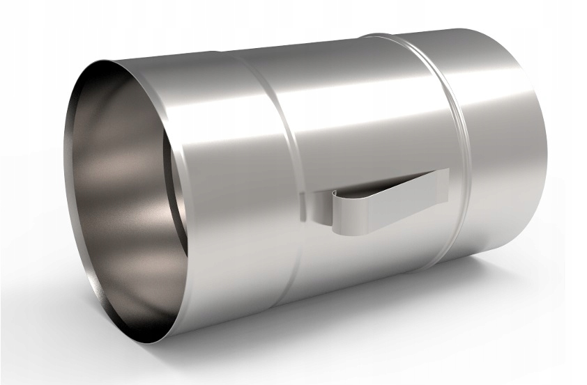 Ks Trubka kyselinovzdorná s ušima 130 mm 0,8 mm 0,25 m ocel – plynová komínová vložka