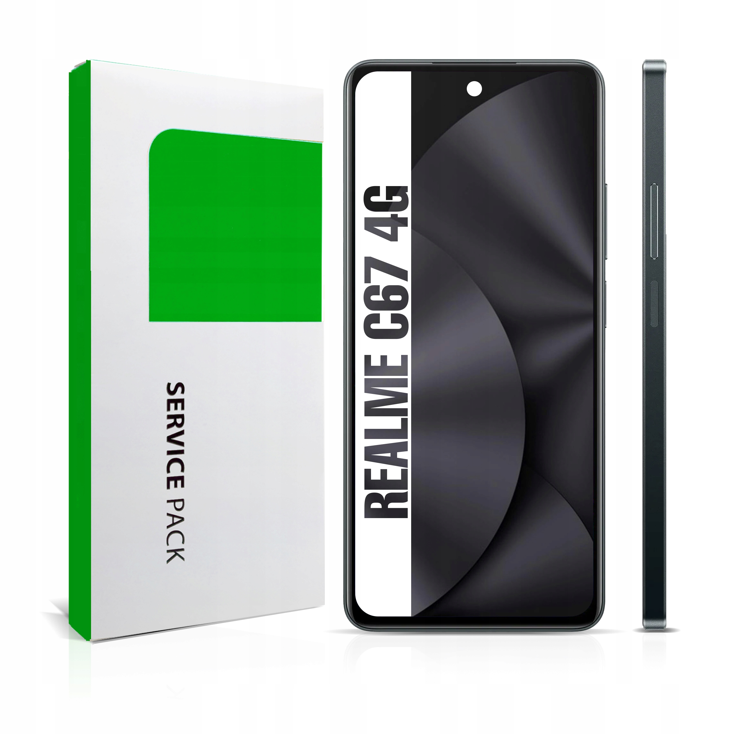 Originální Zila pro Realme C67 4G LCD Displej Černá Dotyk Rámeček Černá