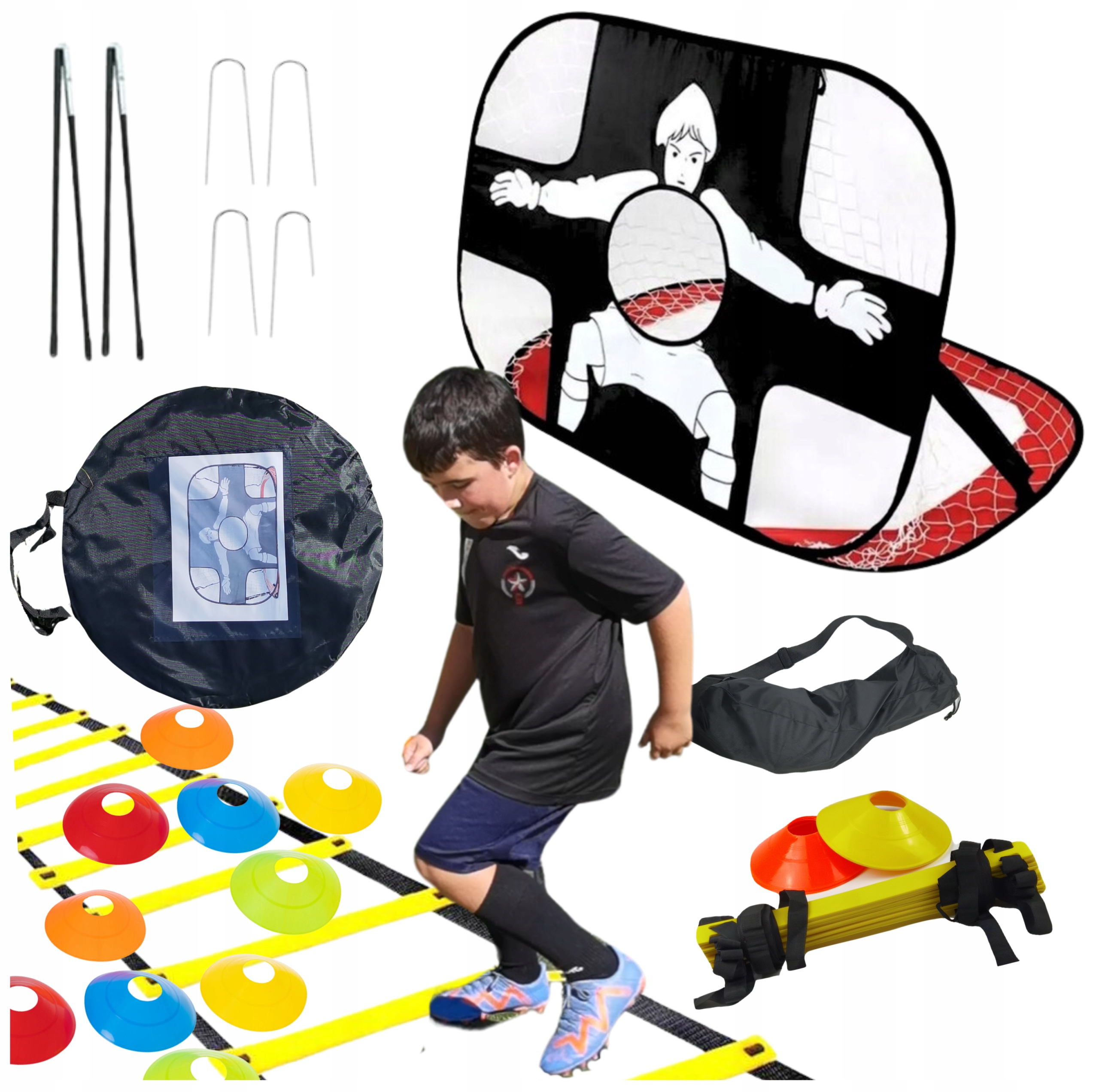 Drabinka do treningu piłki nożnej Bramka samorozkładająca się Pro