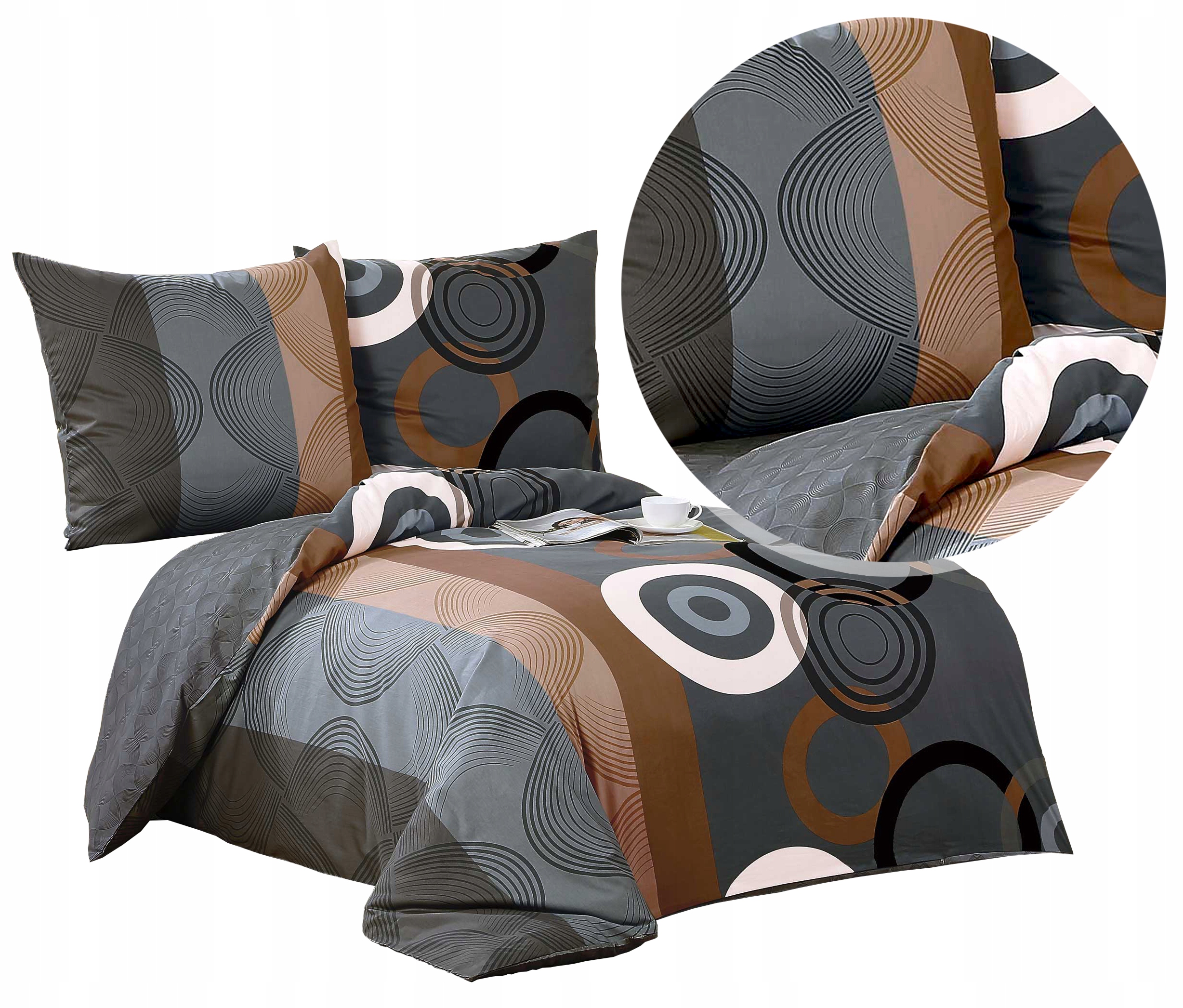 Pościel 160x200 satyna bawełniana Elway 4959 100% Bawełna Nowe