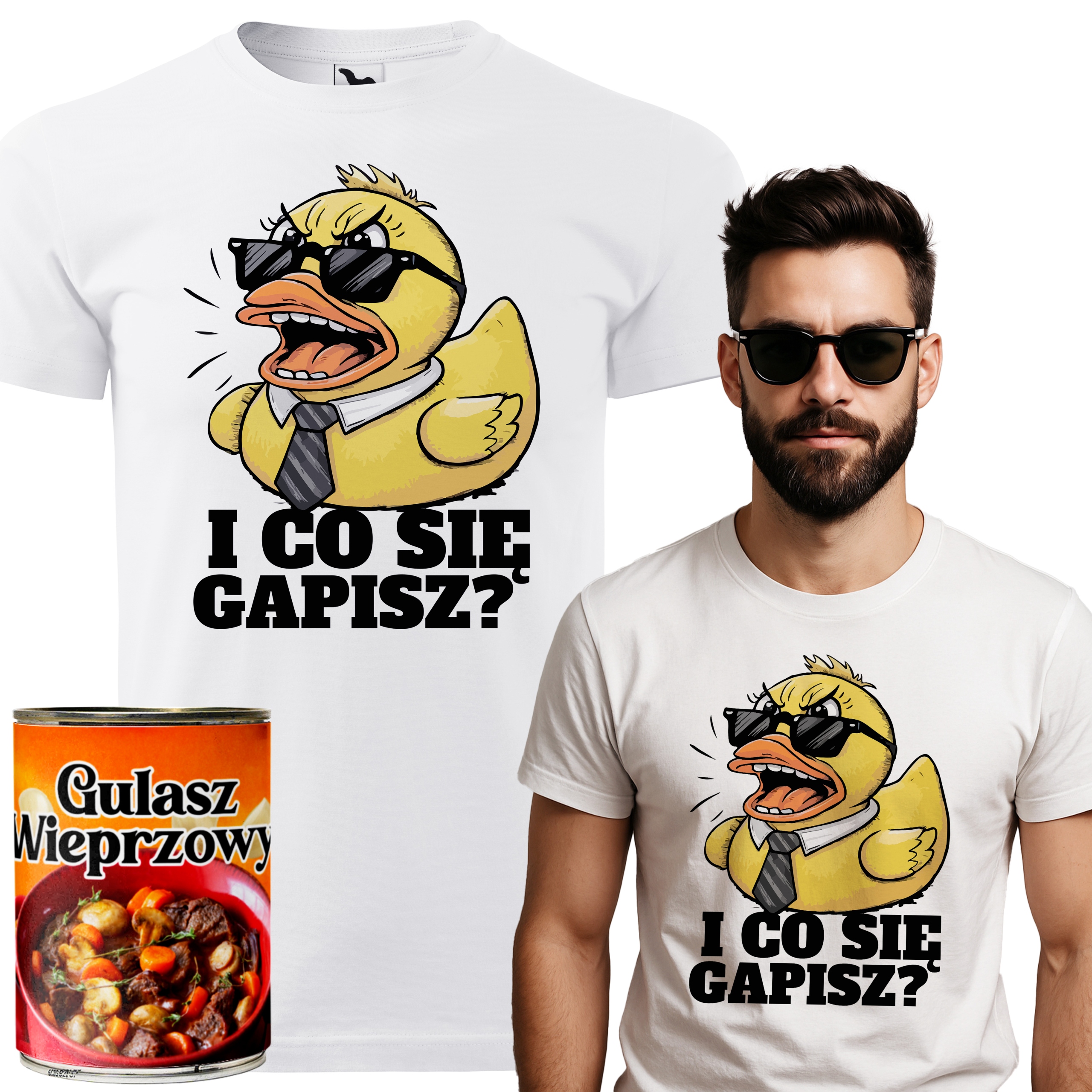 Pánské Tričko Bílé V Plechovce Vel XL A Co Si Děláte? Jako Dárek